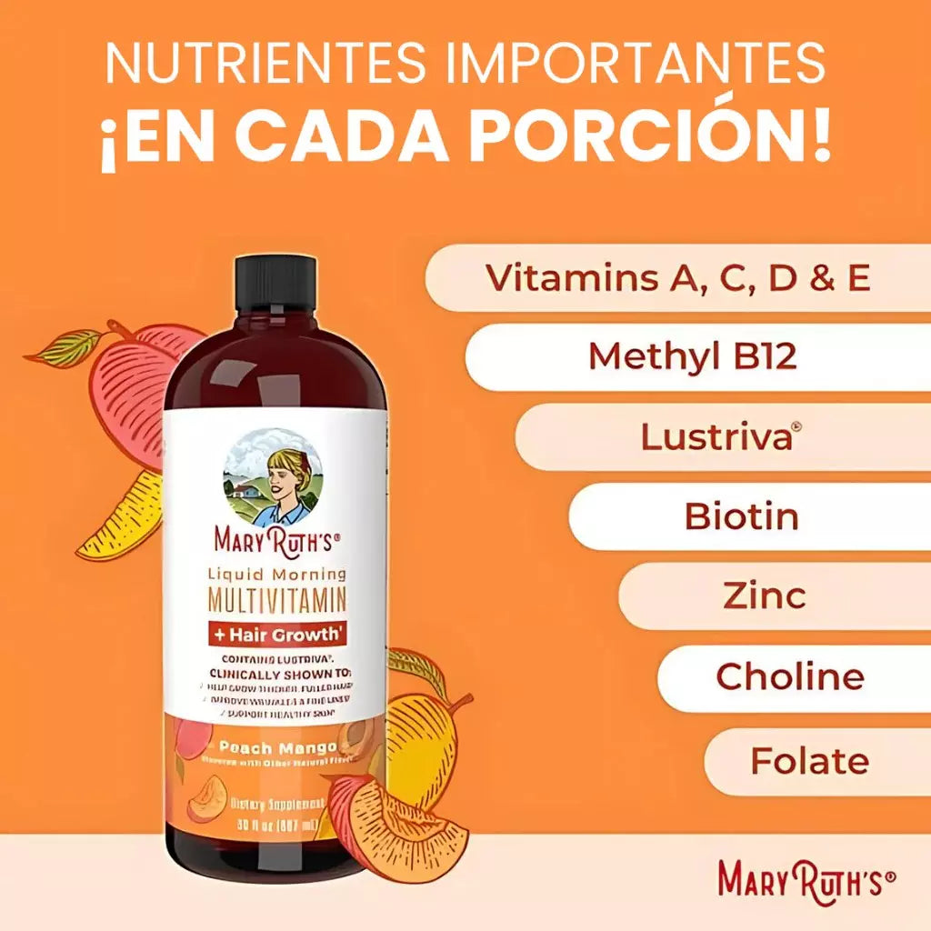 Exilir para cabello, uñas y piel: maryruths-multivitaminico®